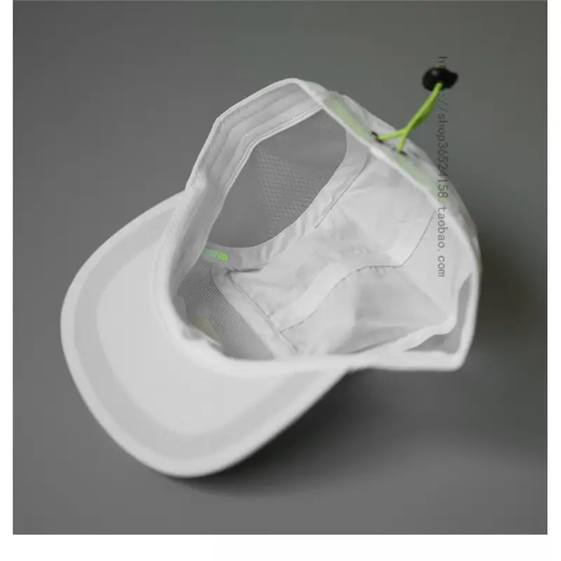 White 5-Panel Camping Hat for Women with Short Brim - Image 6