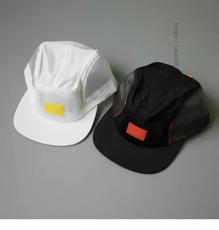 White 5-Panel Camping Hat for Women with Short Brim — feature 10