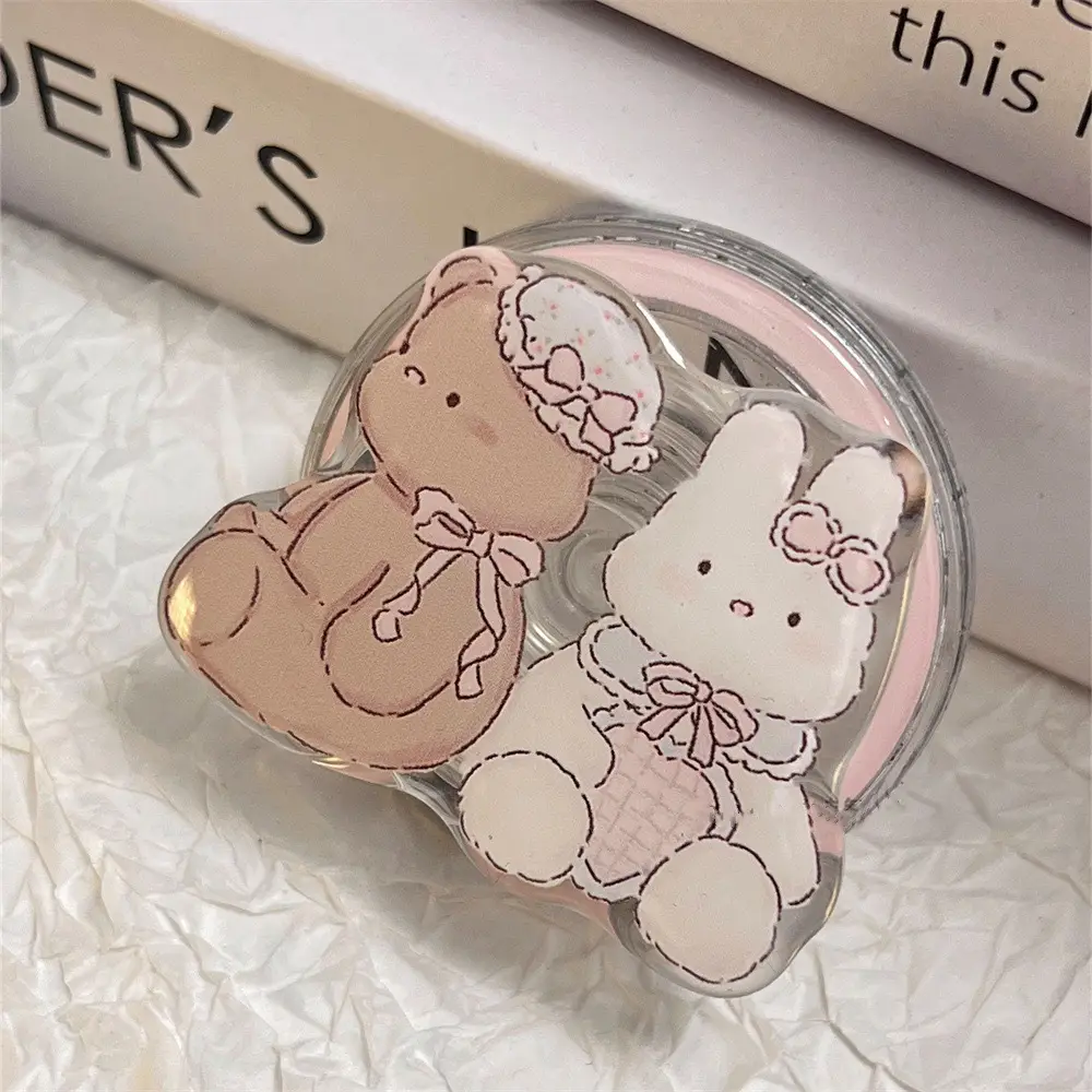 Cute Cartoon Magnetic Phone Holder with Multiple Colors - Image 5