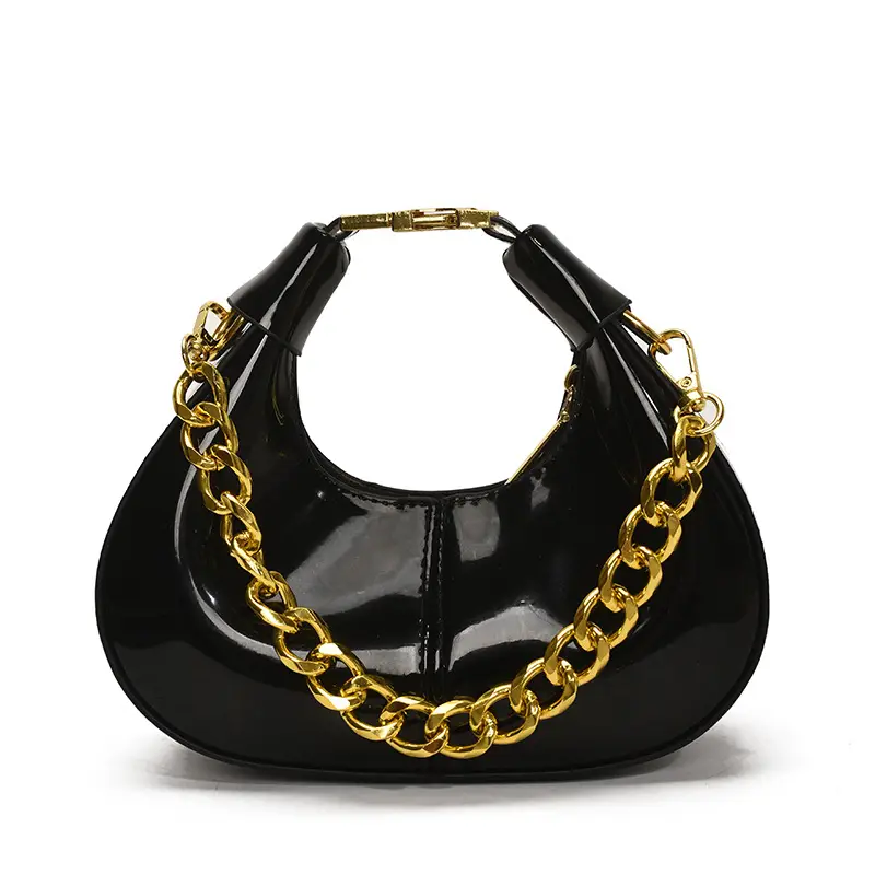 Women Korean Retro Chain Shoulder Crossbody Bag White 2025 - Image 4