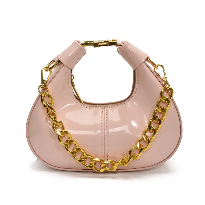 Women Korean Retro Chain Shoulder Crossbody Bag White 2025 - Image 5