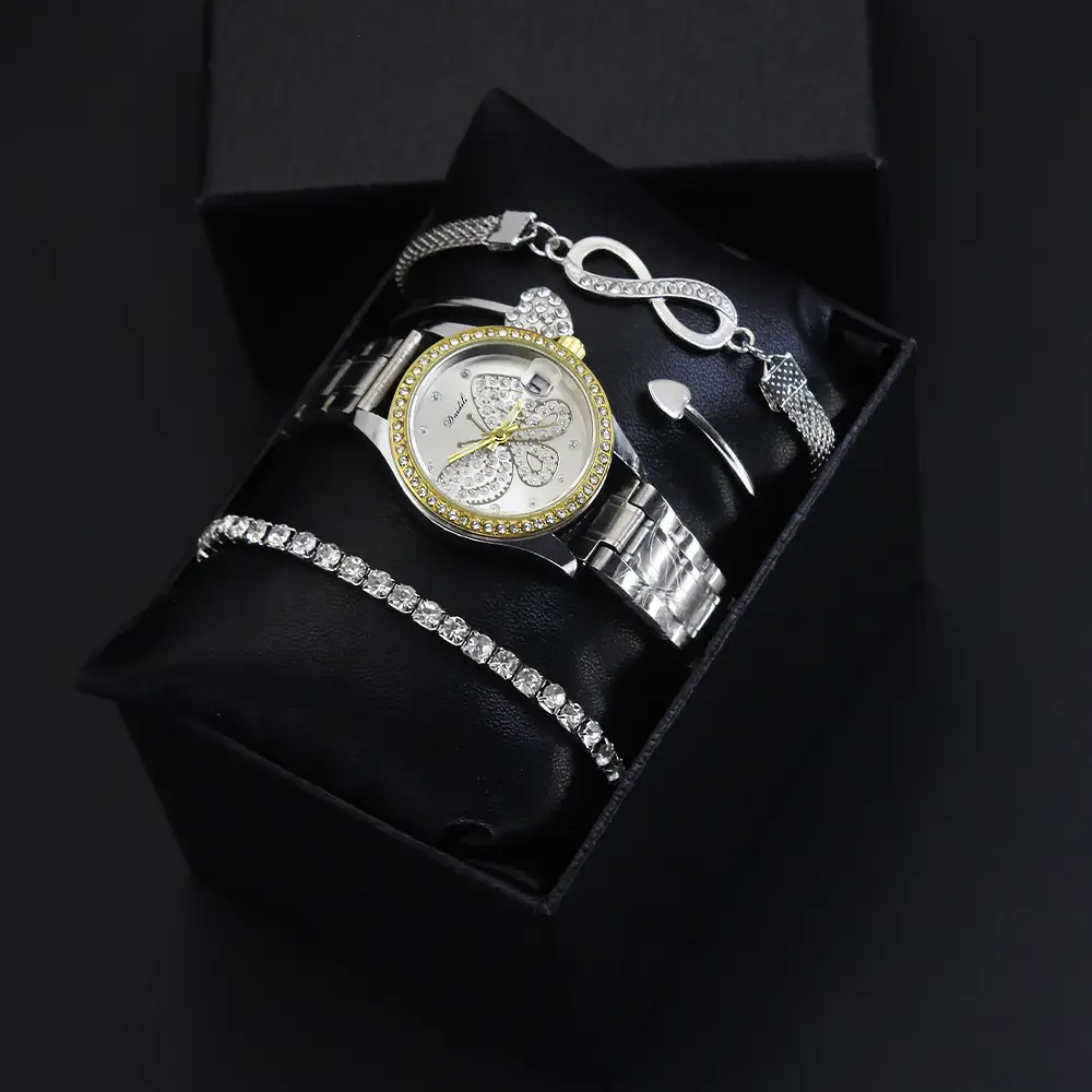 Ladies Watch Set with Diamond Bracelet & Watch — feature 4