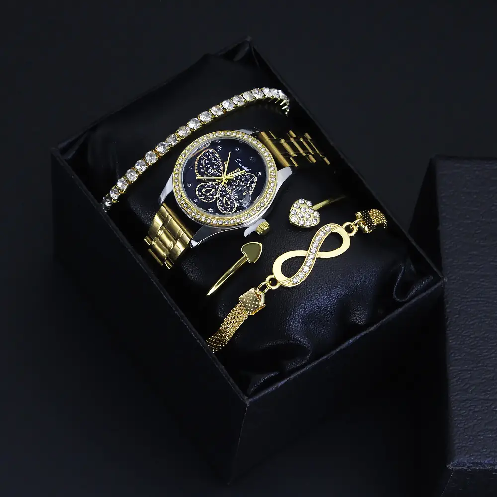 Ladies Watch Set with Diamond Bracelet & Watch — feature 6