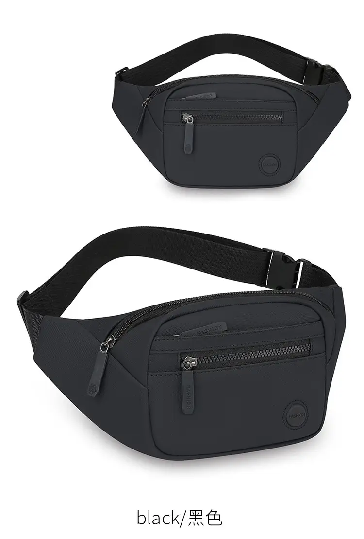 Men's Black Crossbody Bag with 4 Colors — feature 11