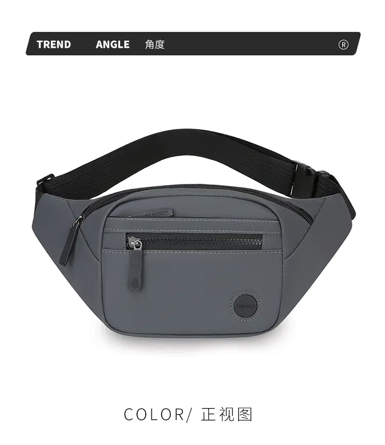 Men's Black Crossbody Bag with 4 Colors — feature 13