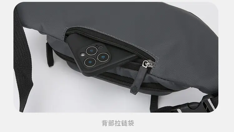 Men's Black Crossbody Bag with 4 Colors — feature 20