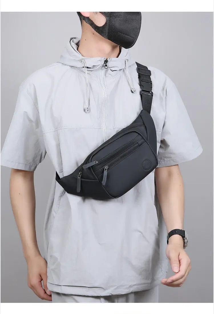 Men's Black Crossbody Bag with 4 Colors — feature 22