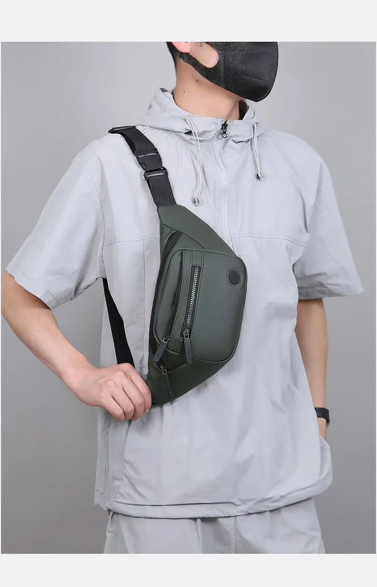 Men's Black Crossbody Bag with 4 Colors — feature 28