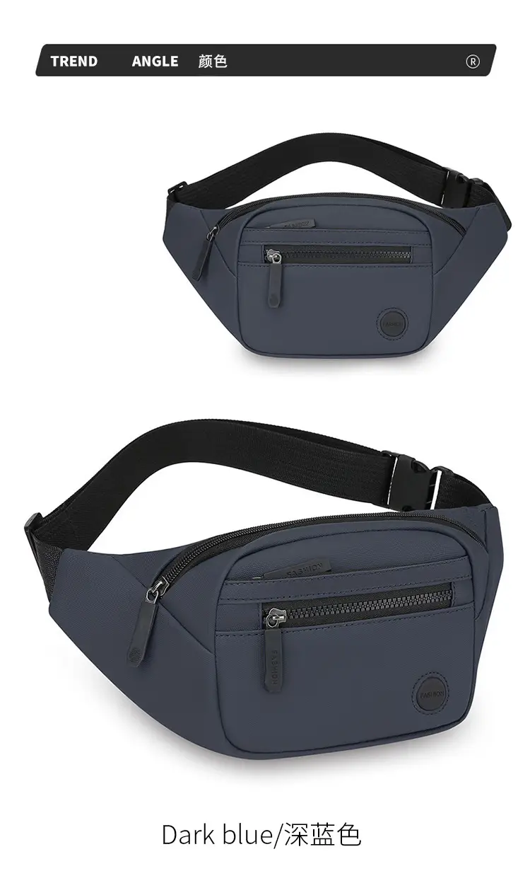 Men's Black Crossbody Bag with 4 Colors — feature 9