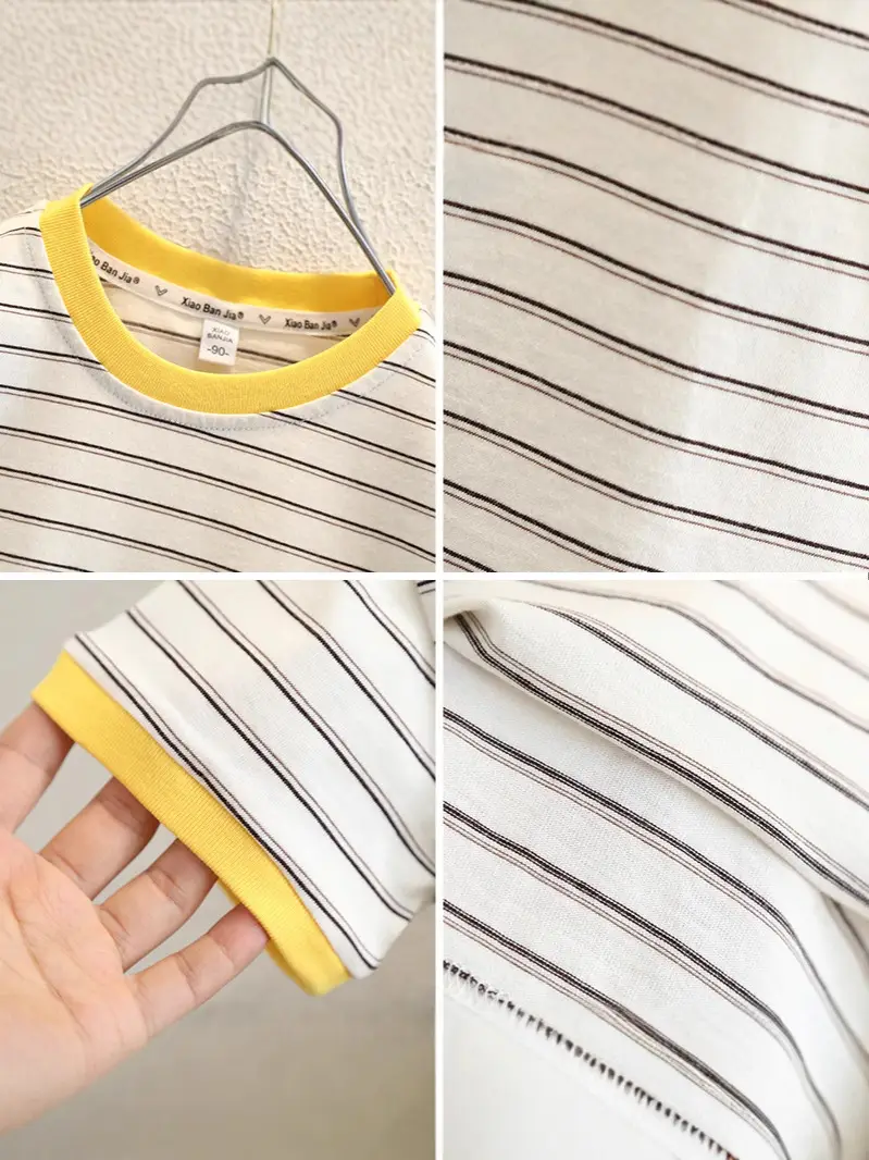 Boys Striped T-Shirt 2026 Summer Half Sleeve Top - Image 5