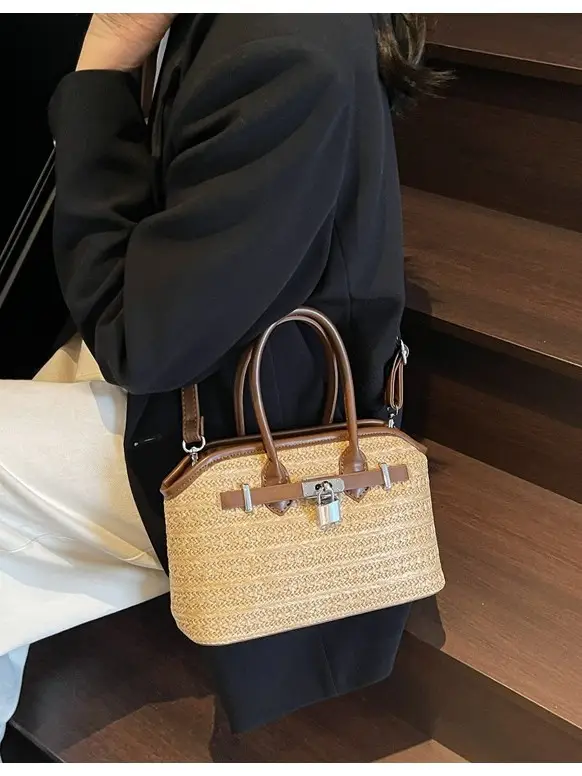 Women Straw Crossbody Bag Spring New Fashion - Image 5