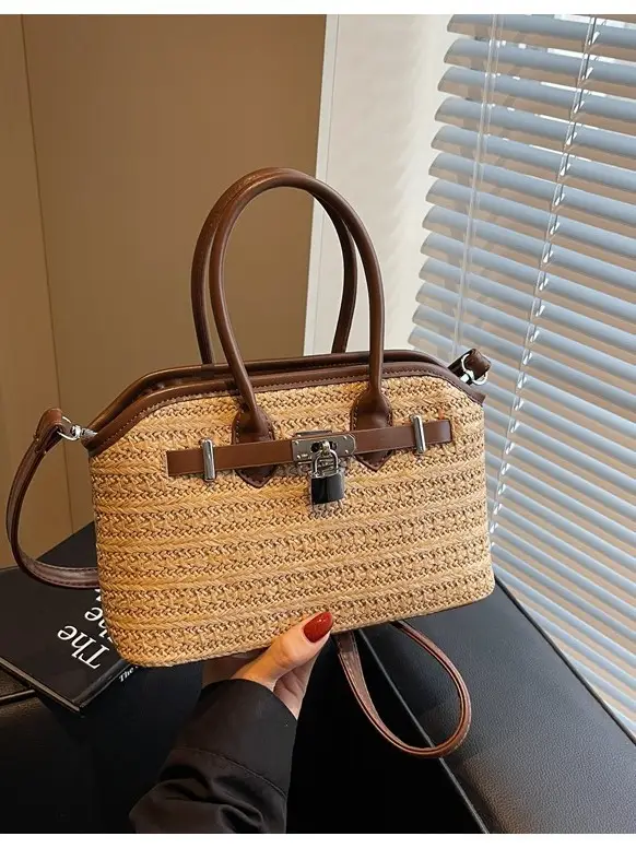 Women Straw Crossbody Bag Spring New Fashion - Image 7
