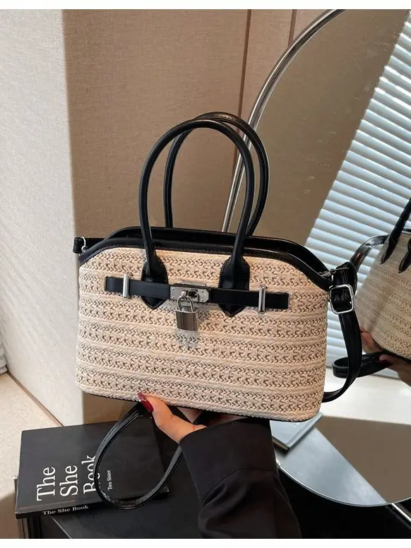 Women Straw Crossbody Bag Spring New Fashion - Image 8