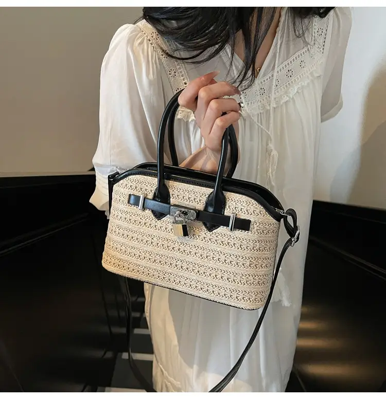 Women Straw Crossbody Bag Spring New Fashion — feature 14