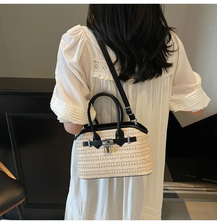 Women Straw Crossbody Bag Spring New Fashion — feature 16