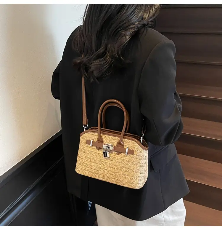 Women Straw Crossbody Bag Spring New Fashion — feature 19