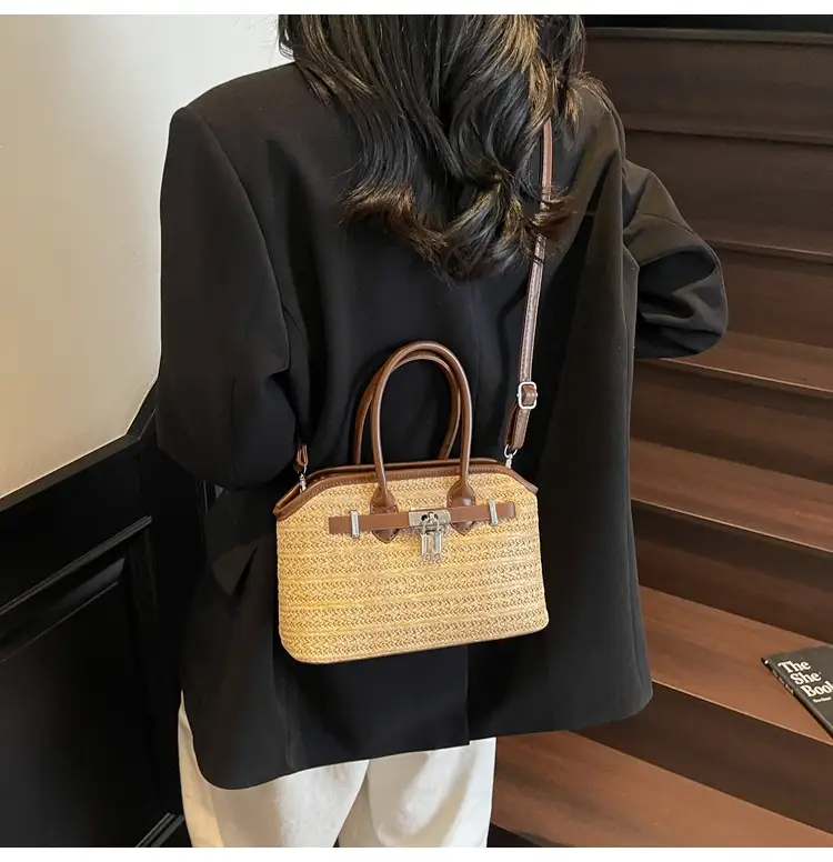 Women Straw Crossbody Bag Spring New Fashion — feature 21