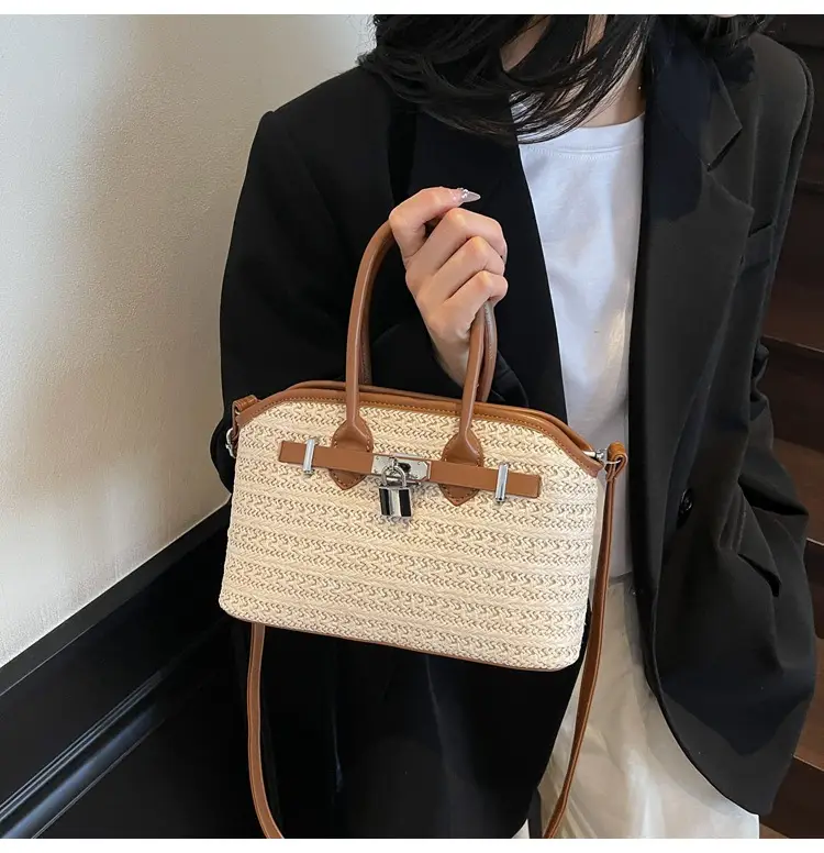 Women Straw Crossbody Bag Spring New Fashion — feature 34