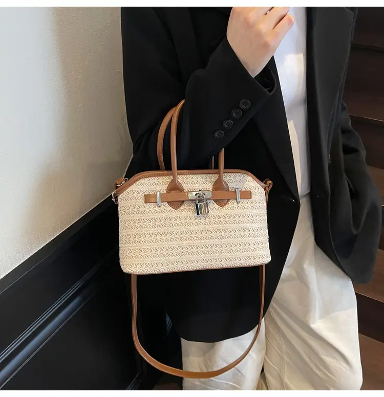 Women Straw Crossbody Bag Spring New Fashion — feature 35