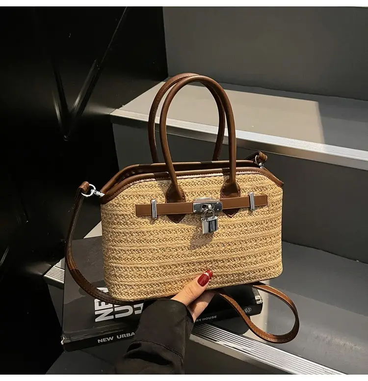 Women Straw Crossbody Bag Spring New Fashion — feature 38