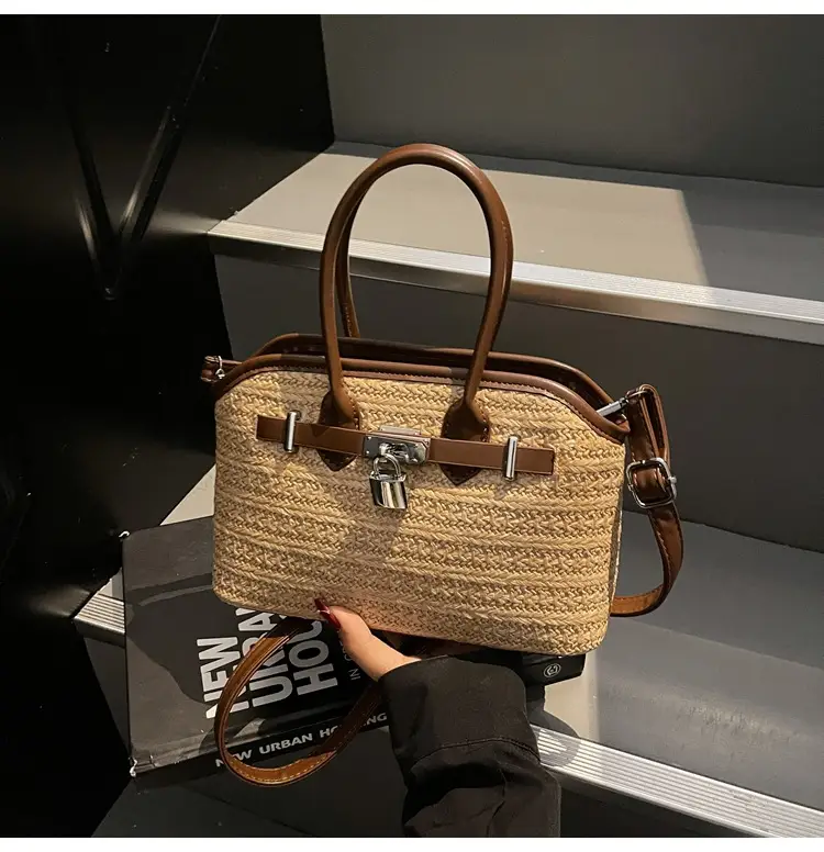 Women Straw Crossbody Bag Spring New Fashion — feature 39