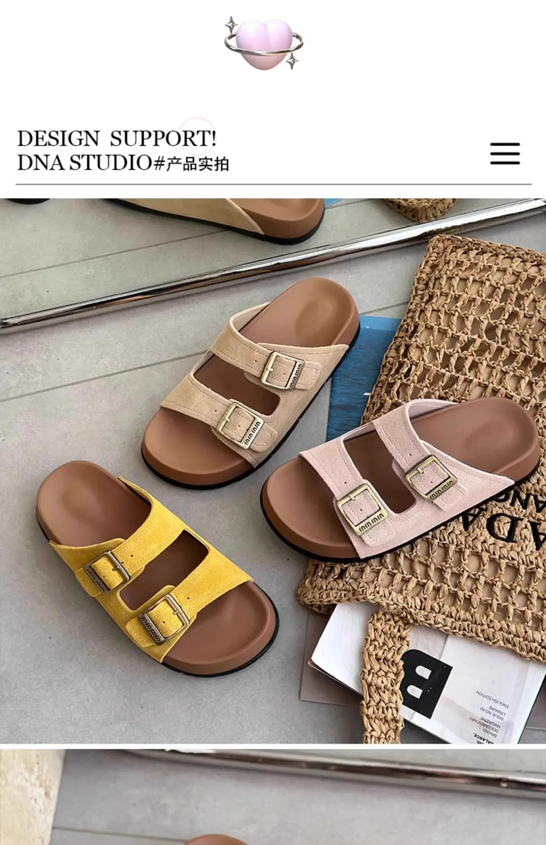 Birkenstock Sandals for Women's Summer Outer Wear 2025 New High-Bottom Style with Skirt French Thick-Soled Heightening Beach Slippers — feature 7