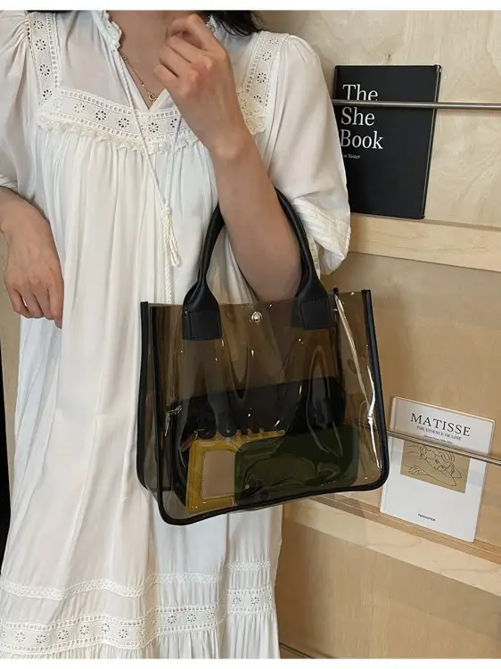 Transparent Shoulder Bag for Women Luxury Travel Accessory - Image 4