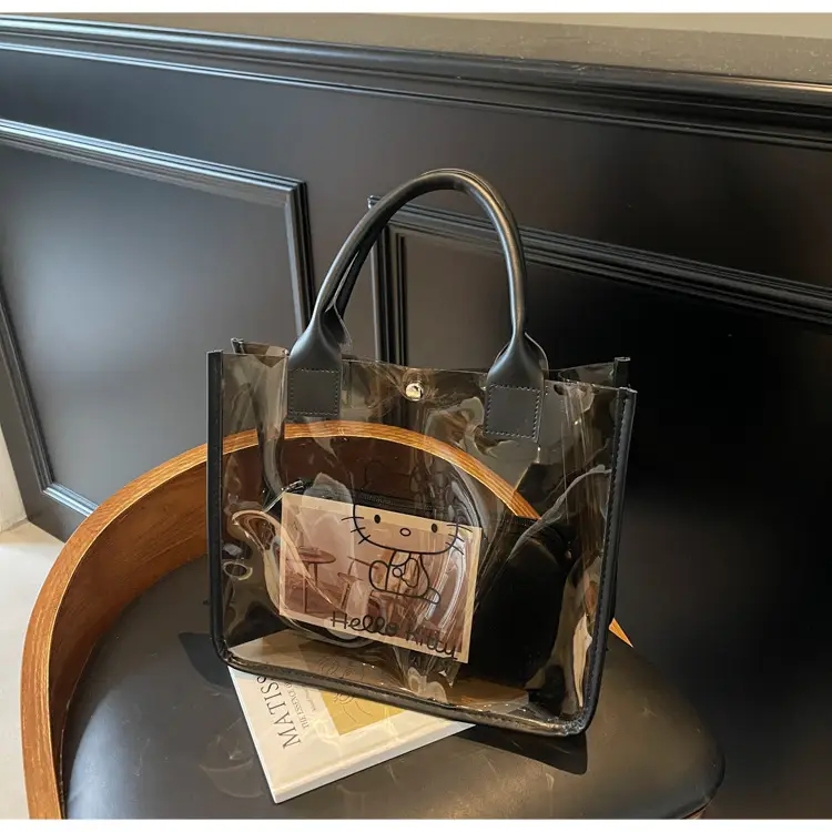 Transparent Shoulder Bag for Women Luxury Travel Accessory - Image 2