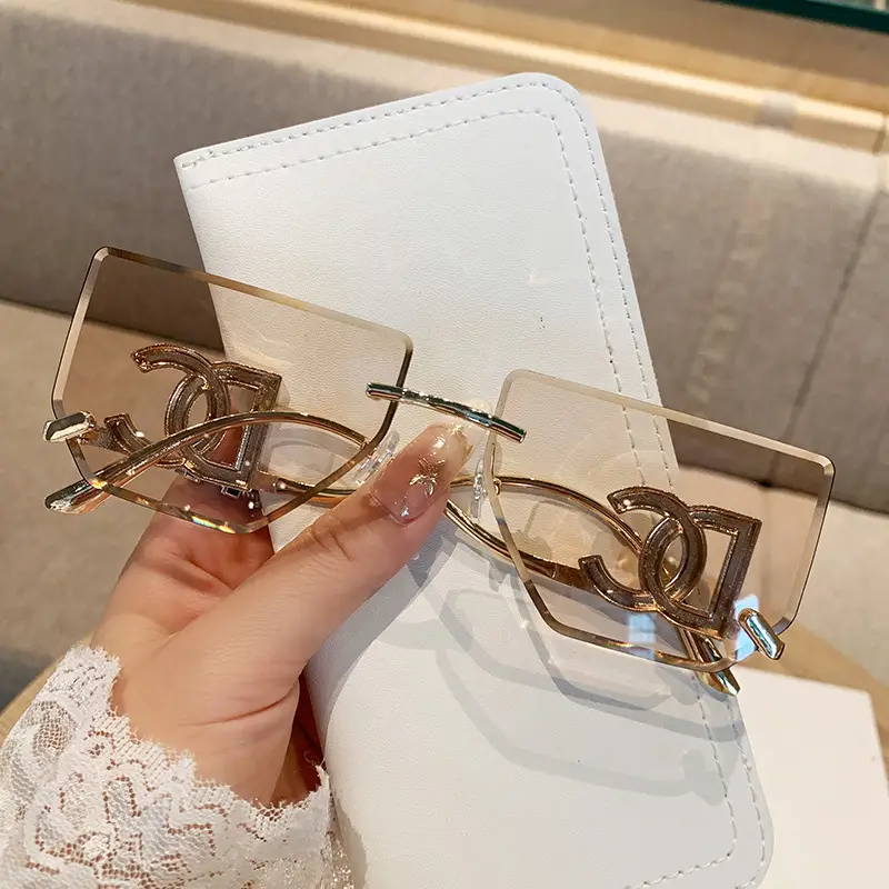 Women Square Frame Sunglasses Anti-UV European American - Image 9