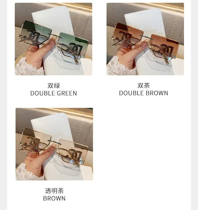 Women Square Frame Sunglasses Anti-UV European American — feature 10