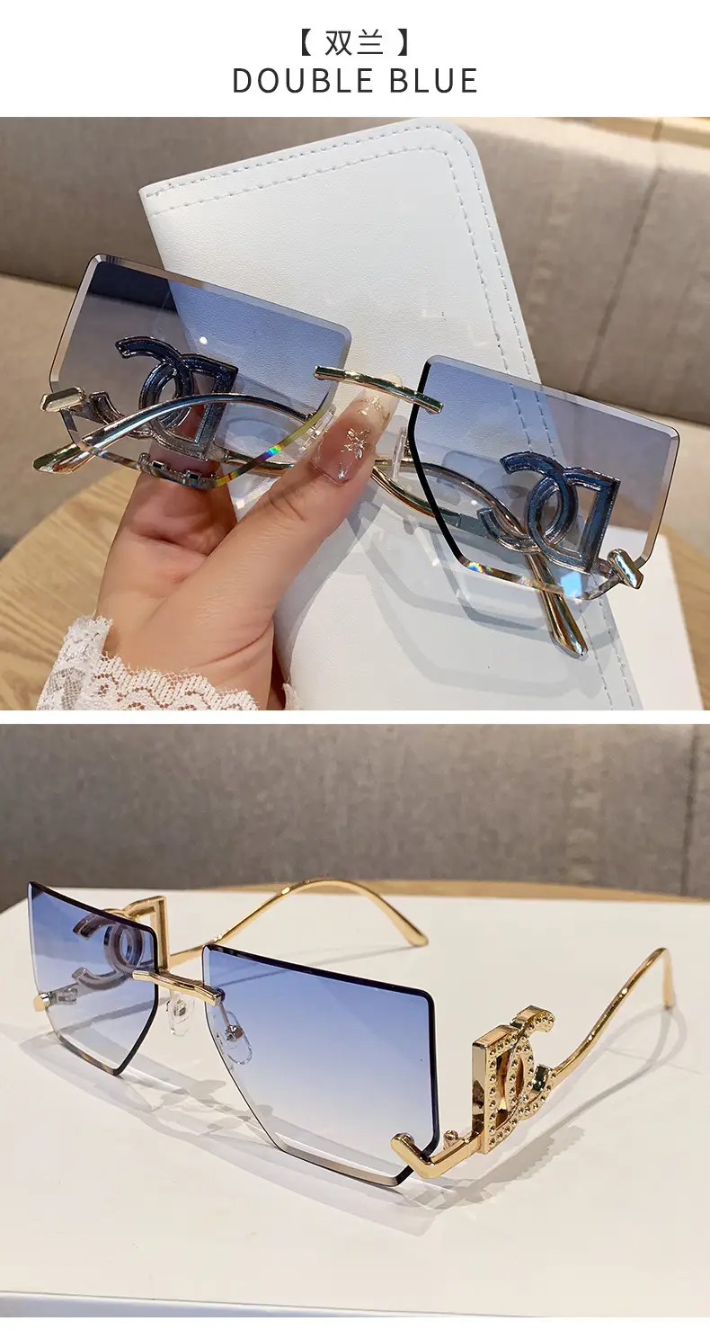 Women Square Frame Sunglasses Anti-UV European American — feature 14