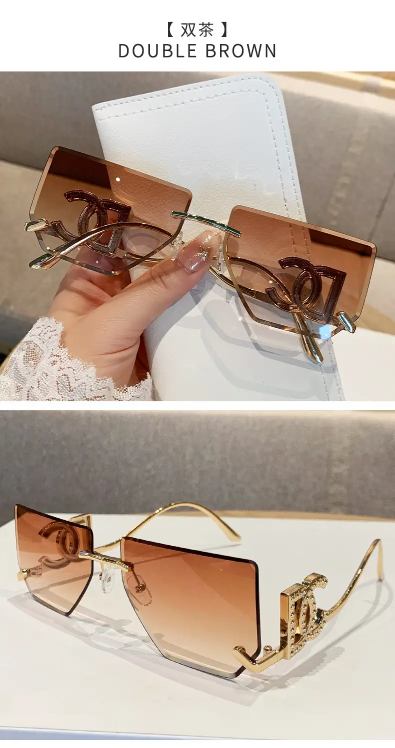 Women Square Frame Sunglasses Anti-UV European American — feature 17