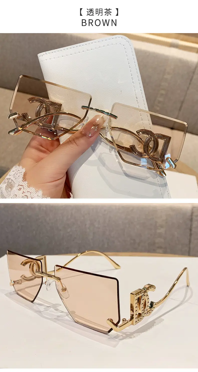 Women Square Frame Sunglasses Anti-UV European American — feature 18