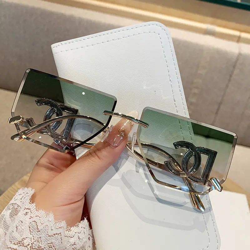 Women Square Frame Sunglasses Anti-UV European American - Image 6