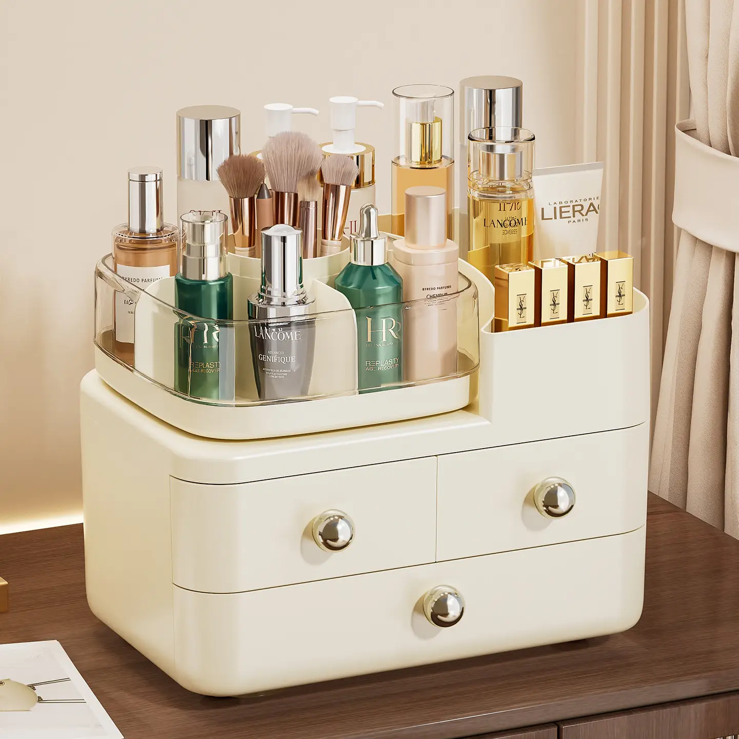 Two-Tier Makeup & Cosmetics Storage Rack