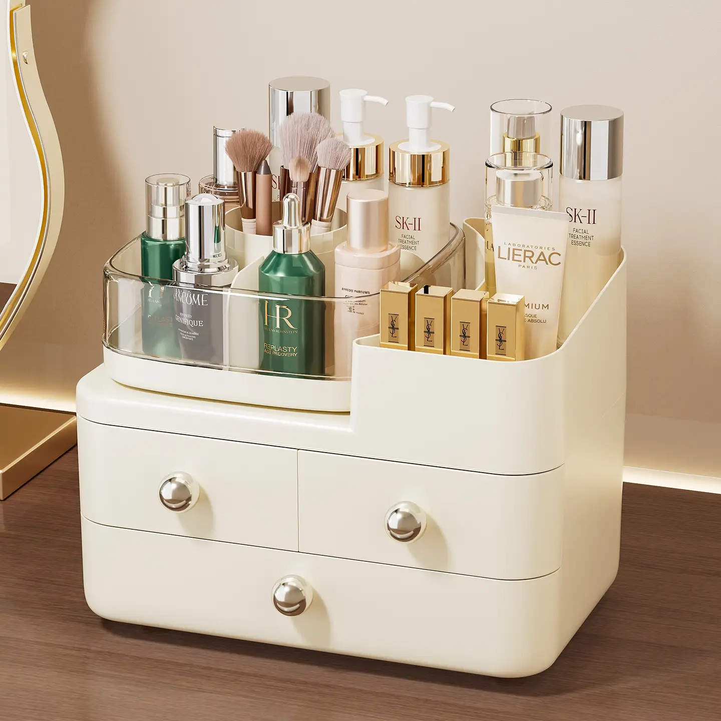 Two-Tier Makeup & Cosmetics Storage Rack
