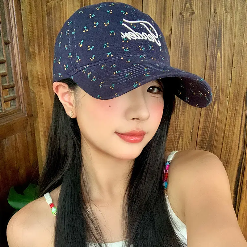 Women Floral Letter Cap Sunshade Baseball Cap - Image 7
