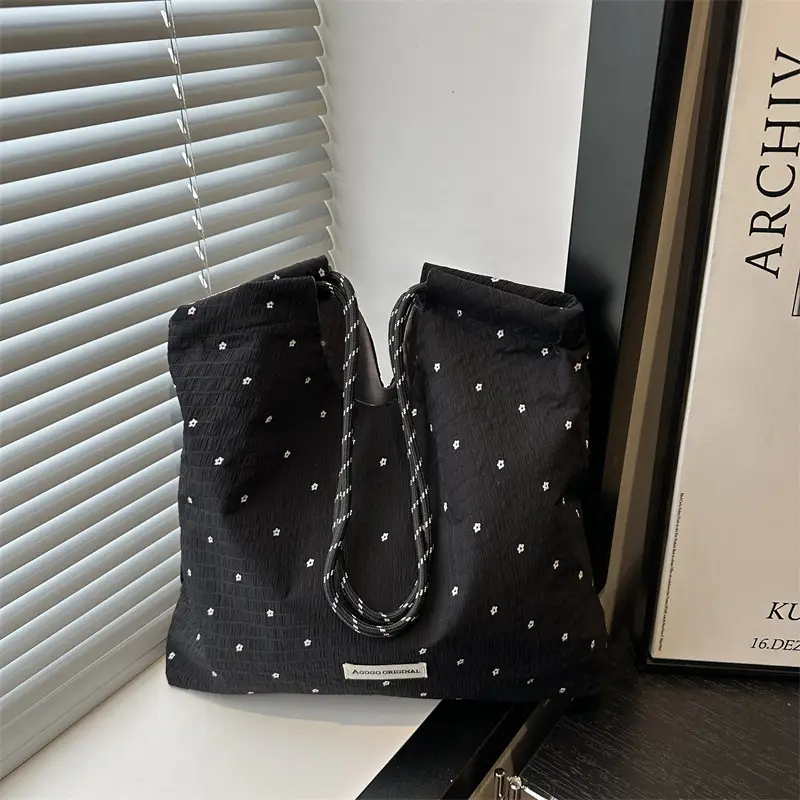 Women Polka Dot Chiffon Shoulder Bag Red 2025 - Image 6