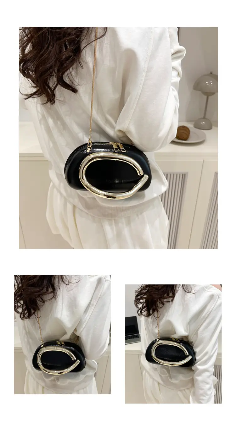 Pink Metal Hardware Women's Shoulder Clutch — feature 20
