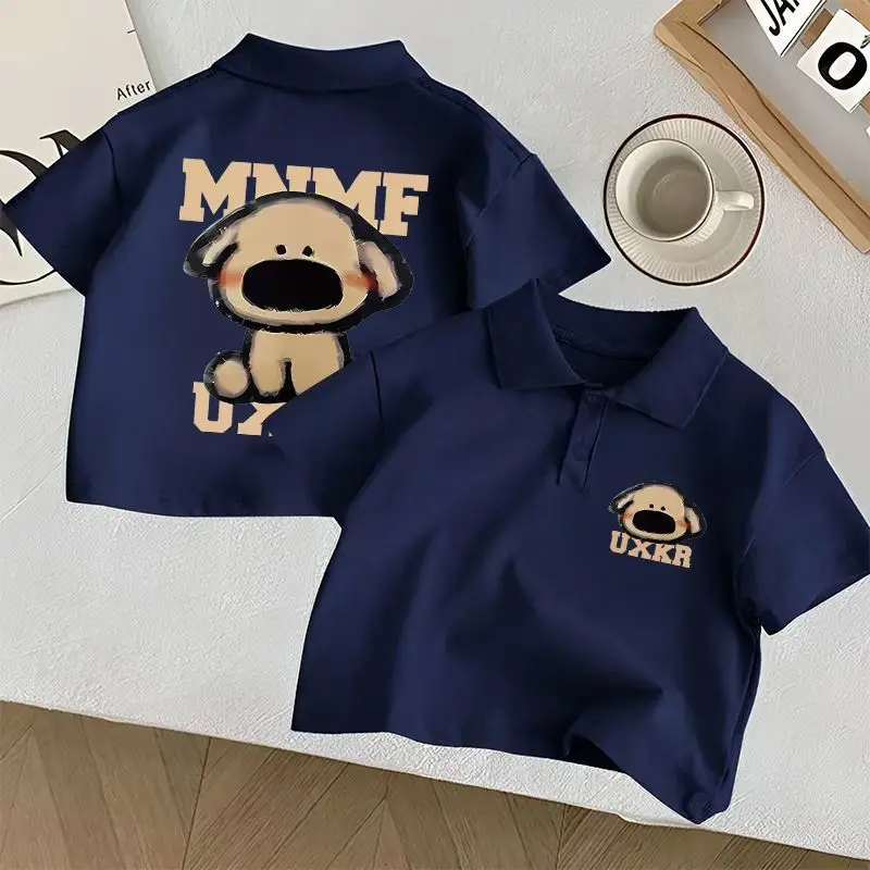 Pure Cotton Kids Polo Shirt Set Navy Blue 2025 β feature 5