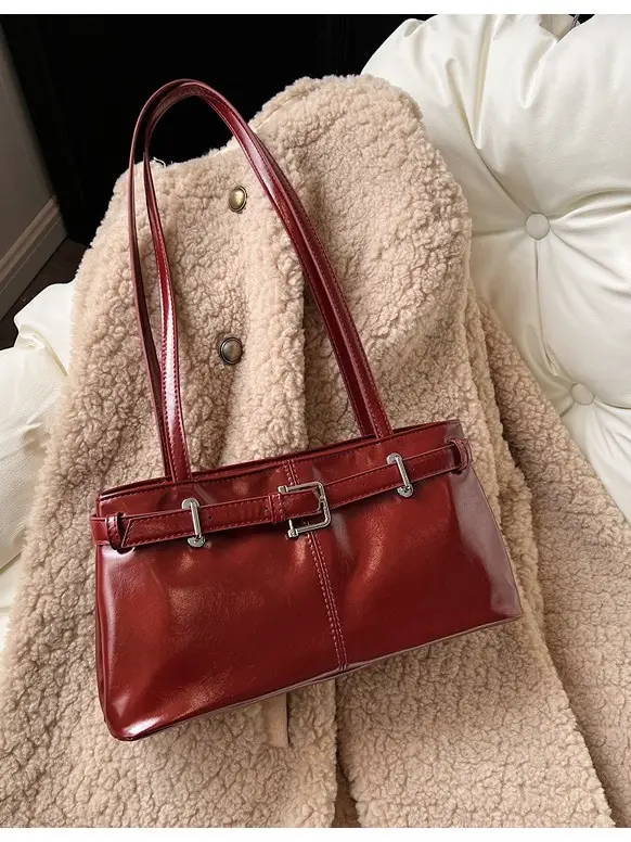 Red Korean Style Shoulder Bag for Women 2025 - Image 10