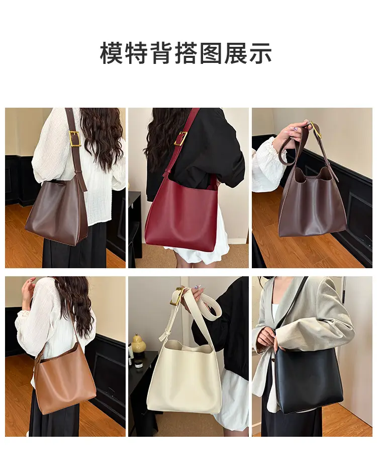 2025 Summer New Retro High-End Maillard Tote Bag Large Capacity Shoulder Bag — feature 11