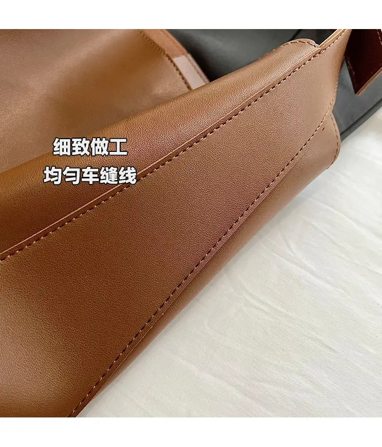 2025 Summer New Retro High-End Maillard Tote Bag Large Capacity Shoulder Bag — feature 9