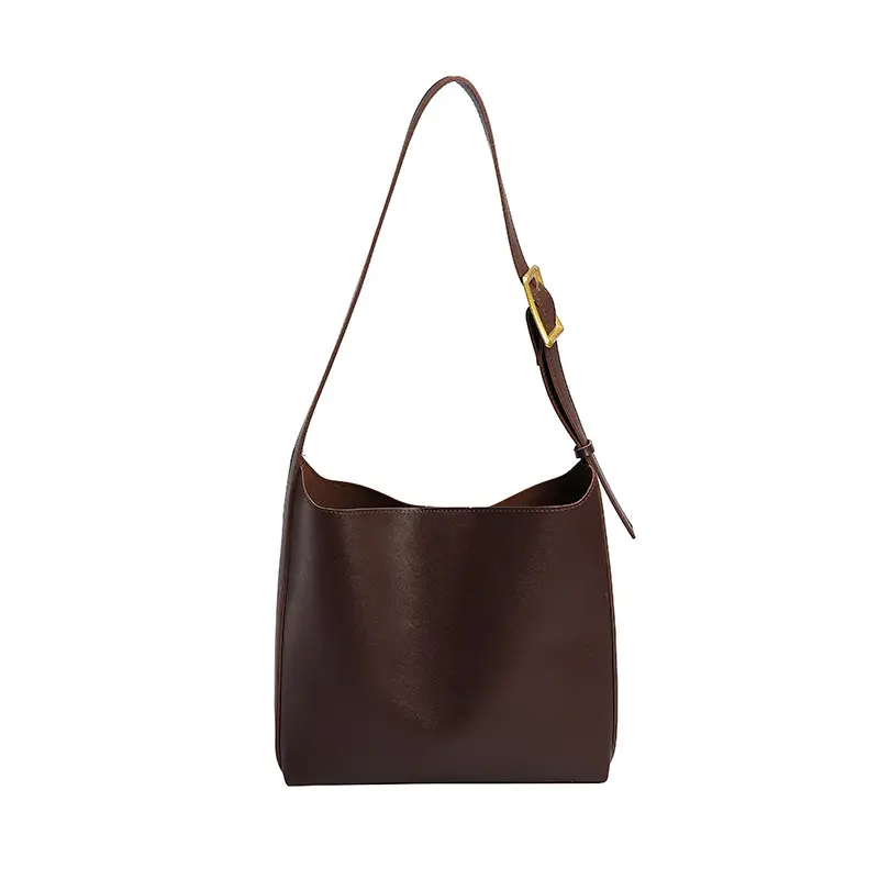 2025 Summer New Retro High-End Maillard Tote Bag Large Capacity Shoulder Bag - Image 5