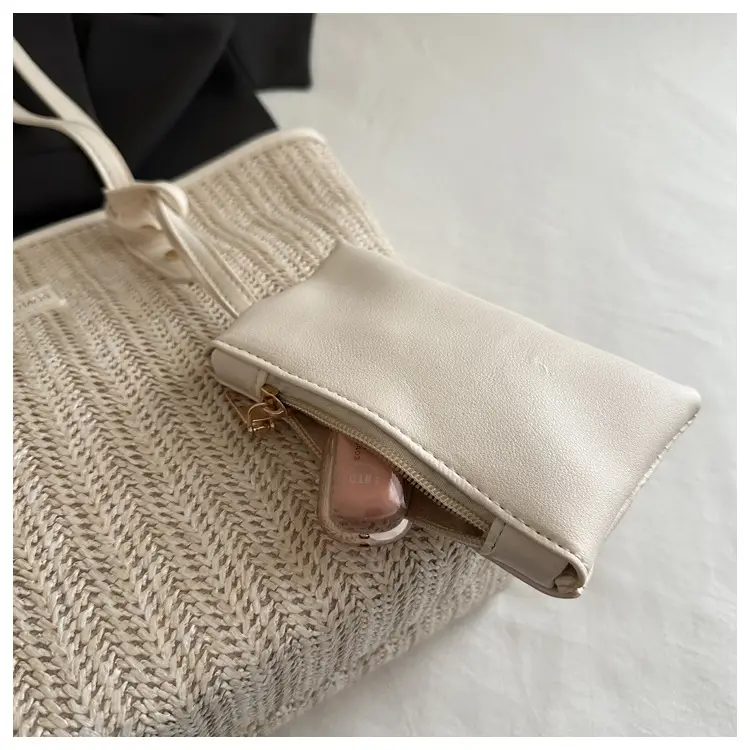 Women Woven Tote Bag Large Capacity Summer Commute — feature 10