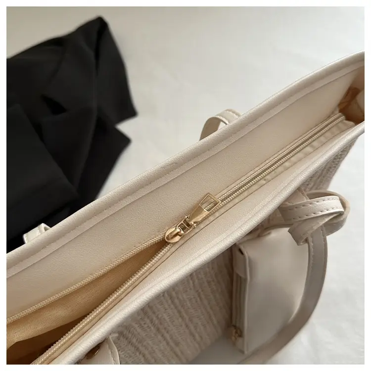 Women Woven Tote Bag Large Capacity Summer Commute — feature 11