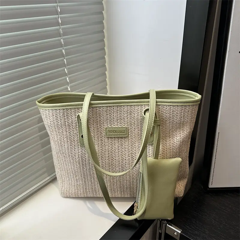 Women Woven Tote Bag Large Capacity Summer Commute — feature 18