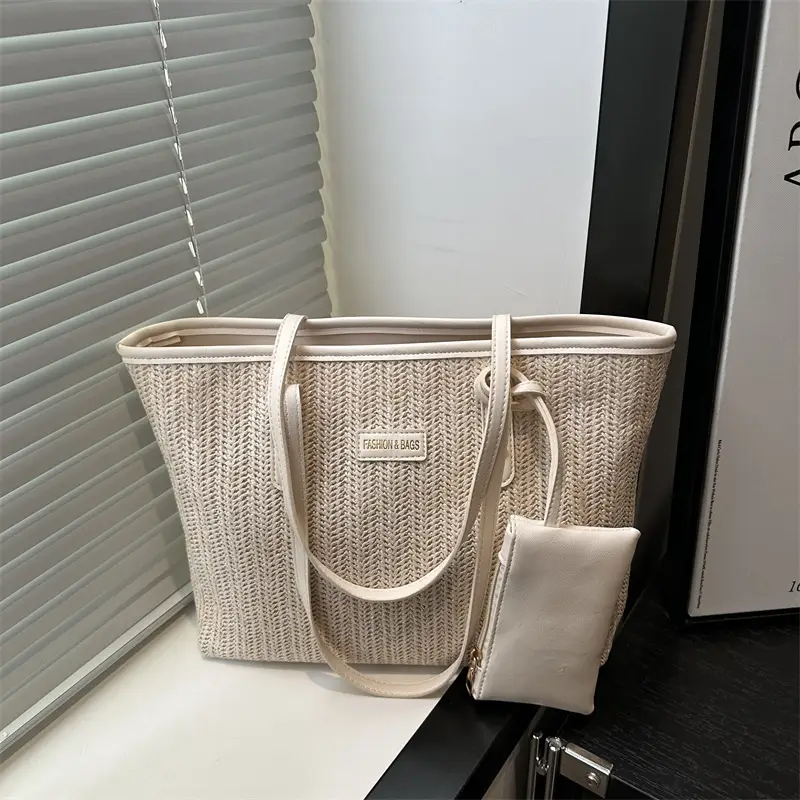Women Woven Tote Bag Large Capacity Summer Commute — feature 19