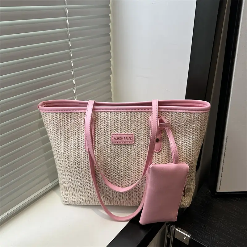 Women Woven Tote Bag Large Capacity Summer Commute — feature 20