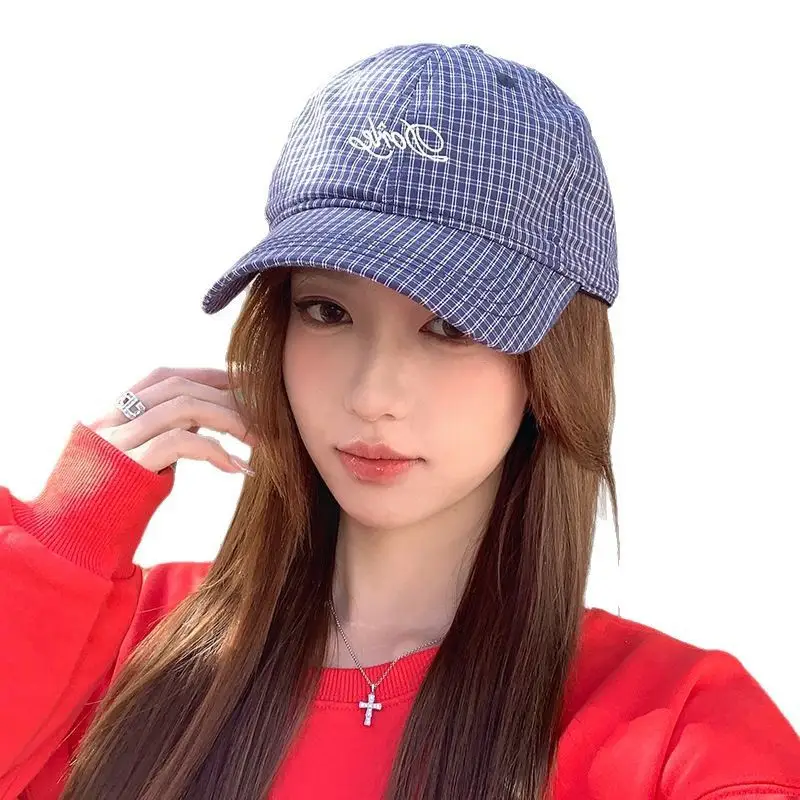 Korean Style Duckbill Cap for Women Summer Autumn Large Head Circumference Letter Embroidery — feature 32